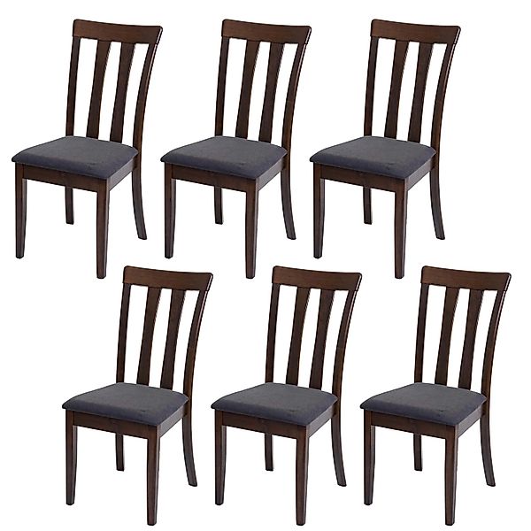 MCW Esszimmerstuhl G46 6er-Set Dunkles Gestell Dunkelgrau günstig online kaufen