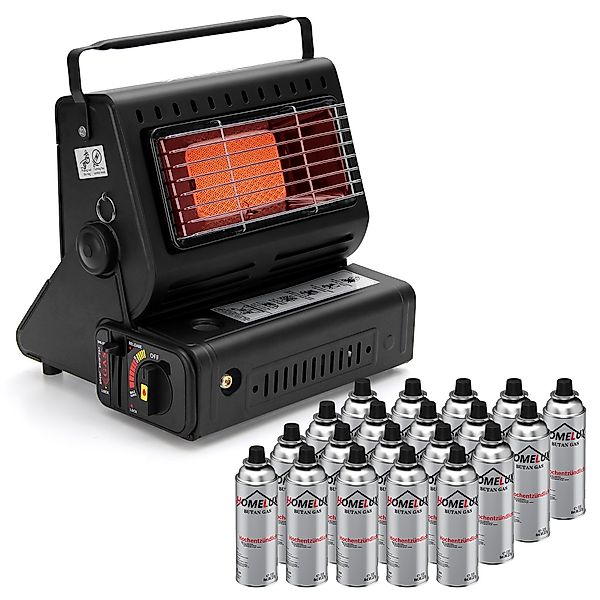 HOMELUX Heizstrahler 1300W 2in1 Tragbare Gasheizung, günstig online kaufen
