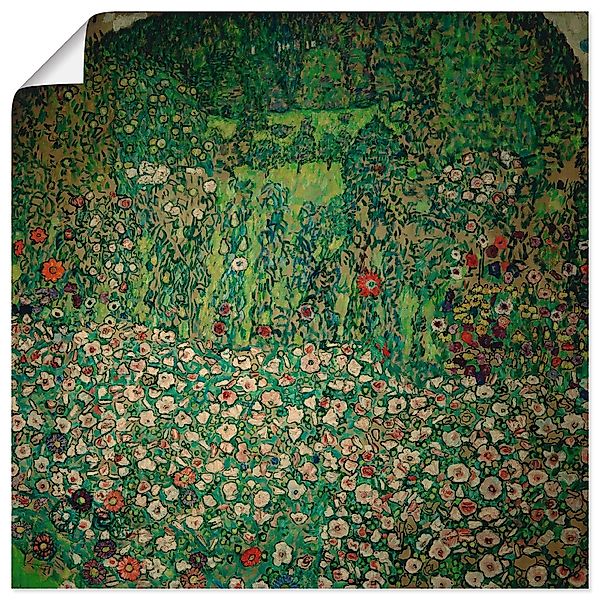 Artland Wandbild "Gartenlandschaft mit Bergkuppe (Gartenlandschaft)", Garte günstig online kaufen