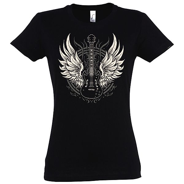 Youth Designz Print-Shirt Flügel Gitarre Damen günstig online kaufen