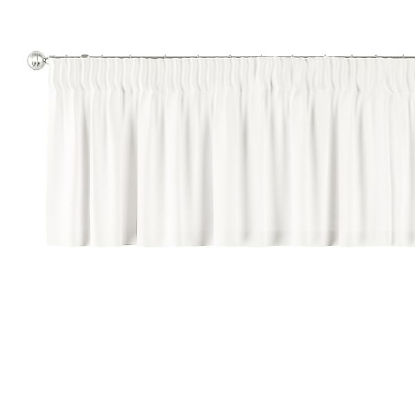 Kurzgardine mit Kräuselband, weiss, 260 x 40 cm, Cotton Panama (702-49) günstig online kaufen