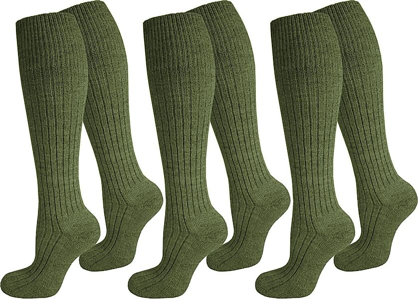 normani Kniestrümpfe 3 Paar Outdoor-Kniestrümpfe ARMY günstig online kaufen