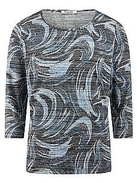 Rundhals-Shirt 3/4-Arm Peter Hahn blau günstig online kaufen
