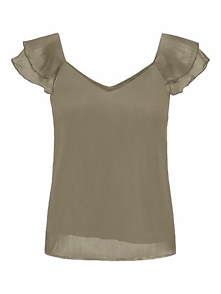 ONLY Blusenshirt "ONLASTA LIFE CAPSLEEVE V-NECK TOP PTM" günstig online kaufen