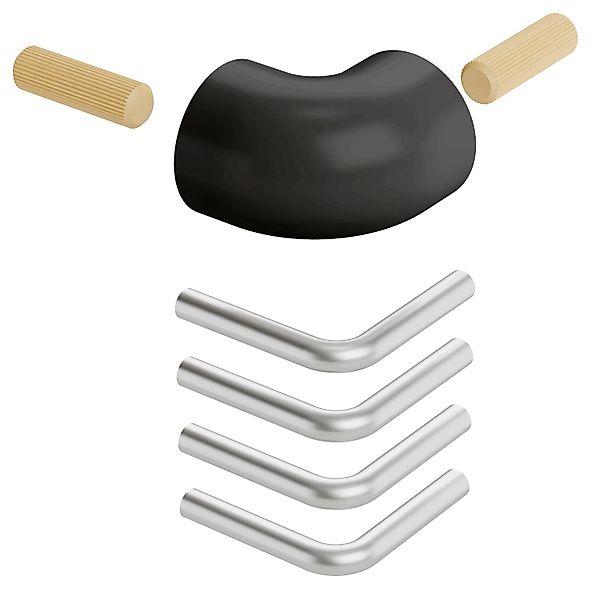 Dolle Mittelholmtreppe Boston Eckverbindungsset für Brüstungsgeländer Anthr günstig online kaufen