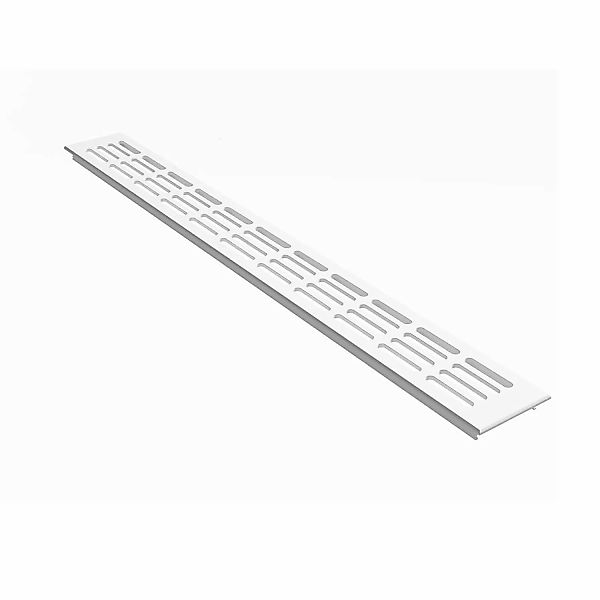 MS Beschläge Lüftungsgitter 60 x 1200 mm Weiß RAL 9016 günstig online kaufen