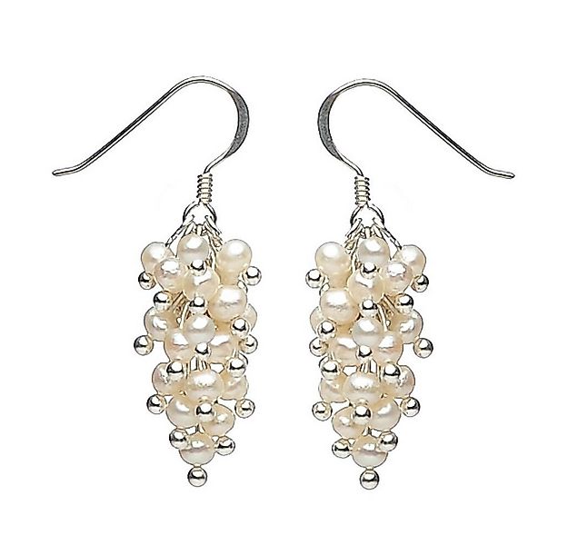 Schmuck Krone Paar Ohrhänger Ohrhänger aus Perlen, 925 Silber, Silber 925 günstig online kaufen