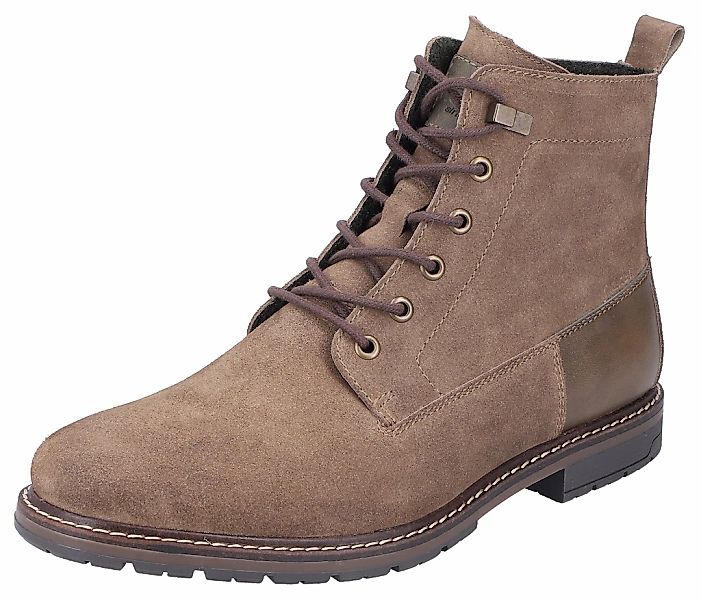 Rieker Schnürstiefelette, Blockabsatz, Schnürboots, Businesschuh mit Ziernä günstig online kaufen