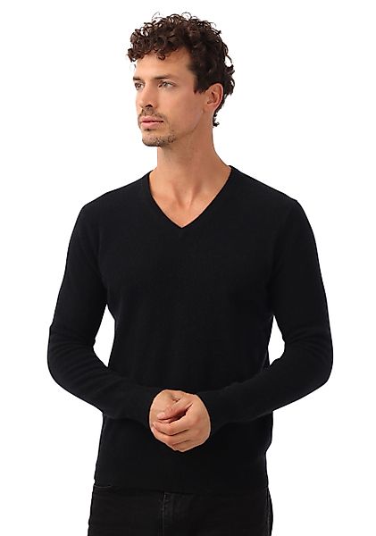 Zwillingsherz Kaschmirpullover mit V-Ausschnitt und elegantem günstig online kaufen