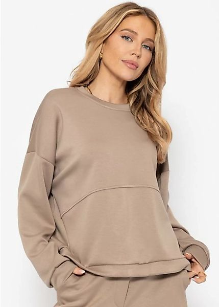 SASSYCLASSY Strickpullover Oversize Sweatshirt Damen Lässiger Sweater ohne günstig online kaufen