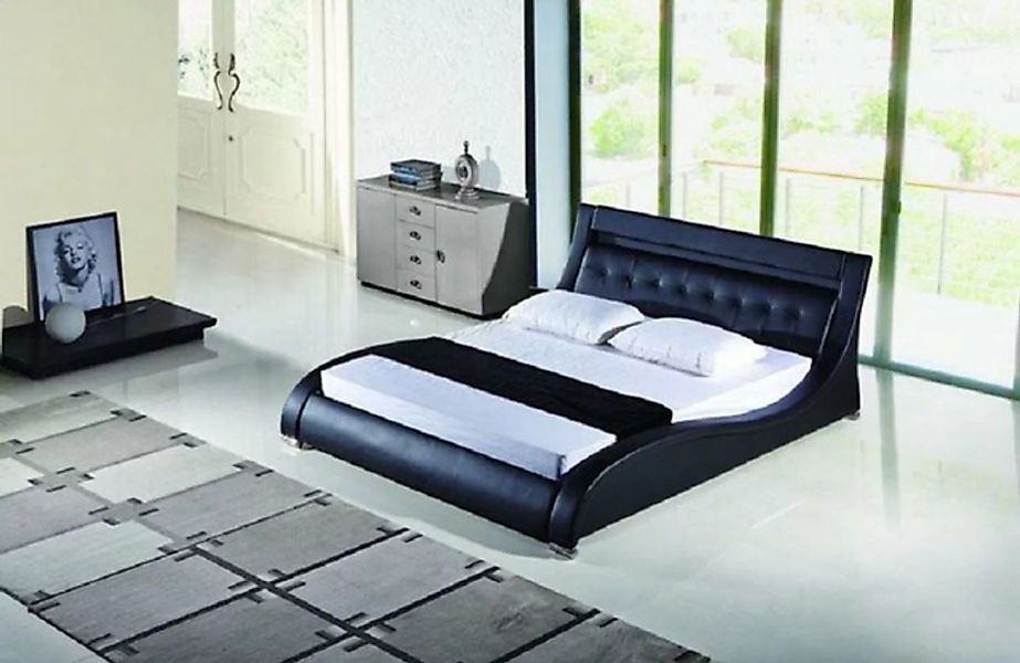 JVmoebel Bett Bett Betten Polster Doppel Ehe Hotel Luxus Leder Moderne Desi günstig online kaufen