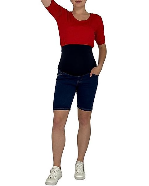 YESET Umstandsshorts Umstandsmode Jeansshort Umstandsshort Denim Bauchband günstig online kaufen