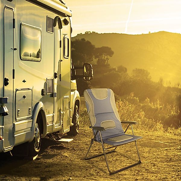 HOMECALL Campingstuhl Hochlehner Gartenstuhl Klappstühle Gepolstert günstig online kaufen