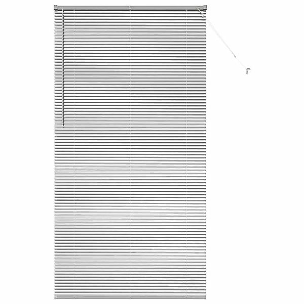 vidaXL Balkenjalousien mit Vorhängen Silber 220 x 115 cm Aluminium 42005950 günstig online kaufen