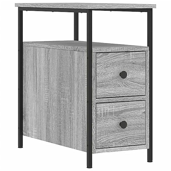 vidaXL Nachttisch Nachttisch Grau Sonoma-Eiche 30x60x60 günstig online kaufen