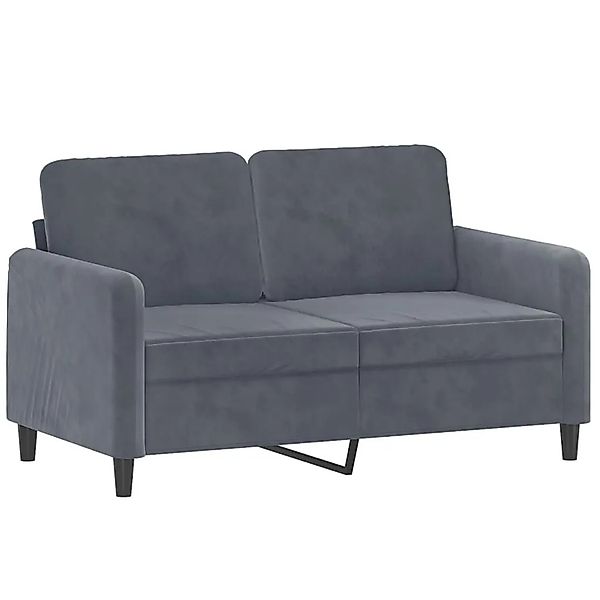 vidaXL 2-Sitzer-Sofa Dunkelgrau 120 cm Samt 359433 günstig online kaufen