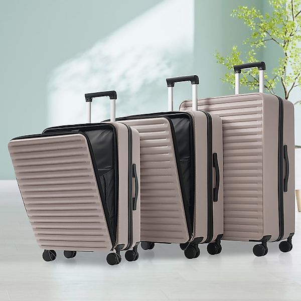 REDOM Trolleyset Gepäckset 3-teilig, Front-Öffnungs-Design(M&L), 4 günstig online kaufen