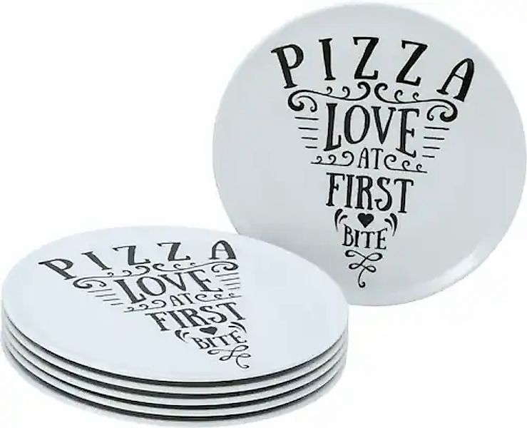 CreaTable Pizzateller »Europa In Love, Pizzateller 33 cm 6-tlg« Europäische günstig online kaufen