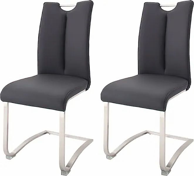 MCA furniture Freischwinger »Artos«, (Set), 2 St., Leder, Stuhl mit Echtled günstig online kaufen