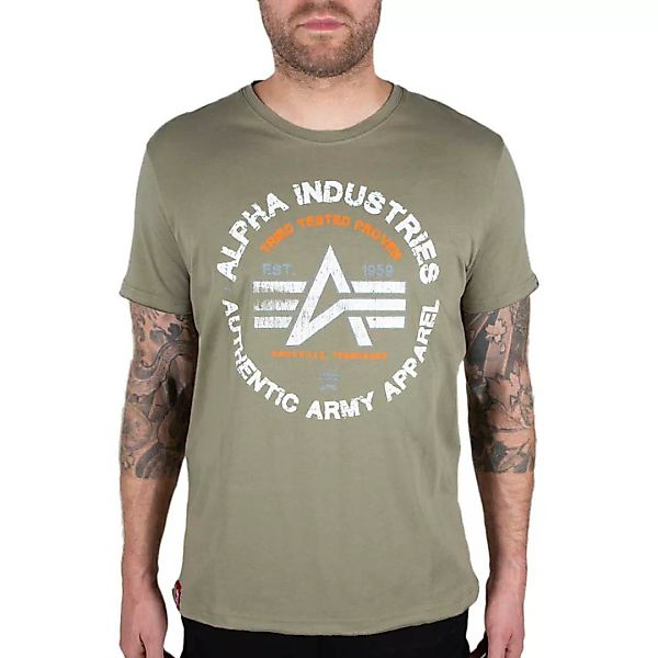 Alpha Industries Authentic Kurzärmeliges T-shirt 2XL Olive günstig online kaufen
