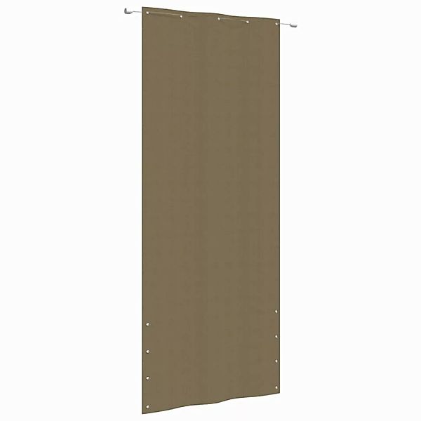 Vidaxl Balkon-sichtschutz Taupe 100x240 Cm Oxford-gewebe günstig online kaufen