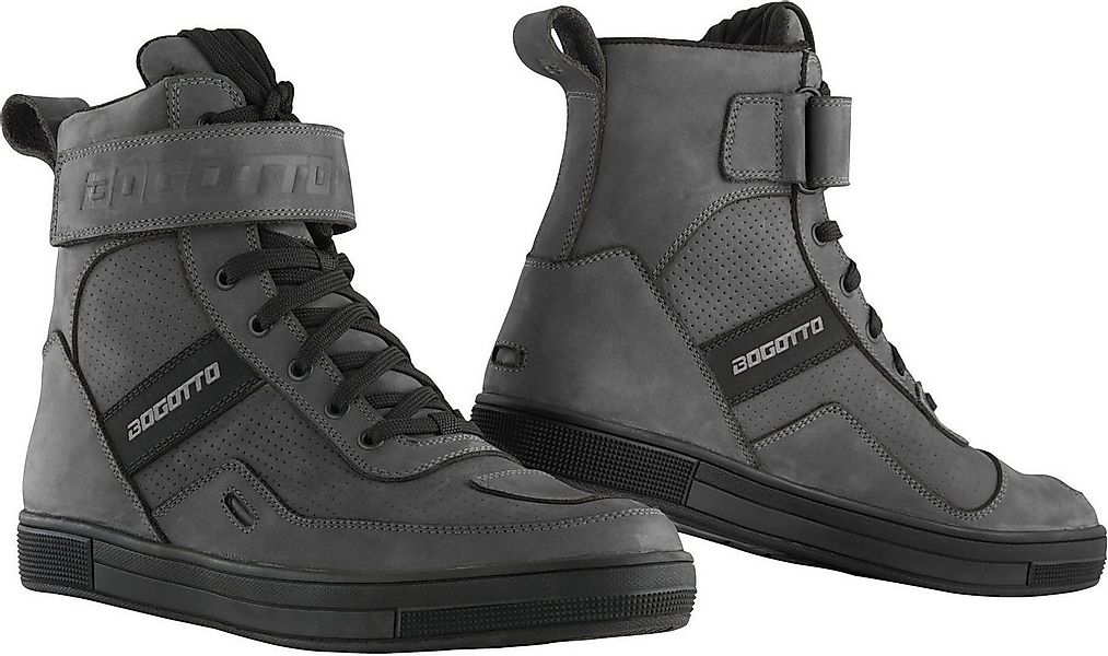 Bogotto Denton perforierte wasserdichte Motorrad Schuhe Motorradstiefel was günstig online kaufen
