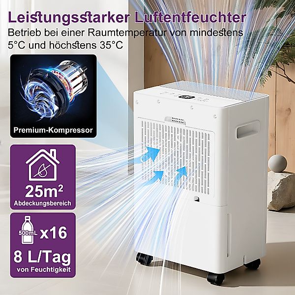 loefme Luftentfeuchter STS6-1028, Luftentfeuchter Elektrisch, Entfeuchtungs günstig online kaufen