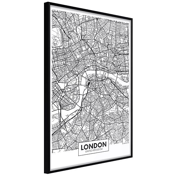 Poster - City Map: London günstig online kaufen