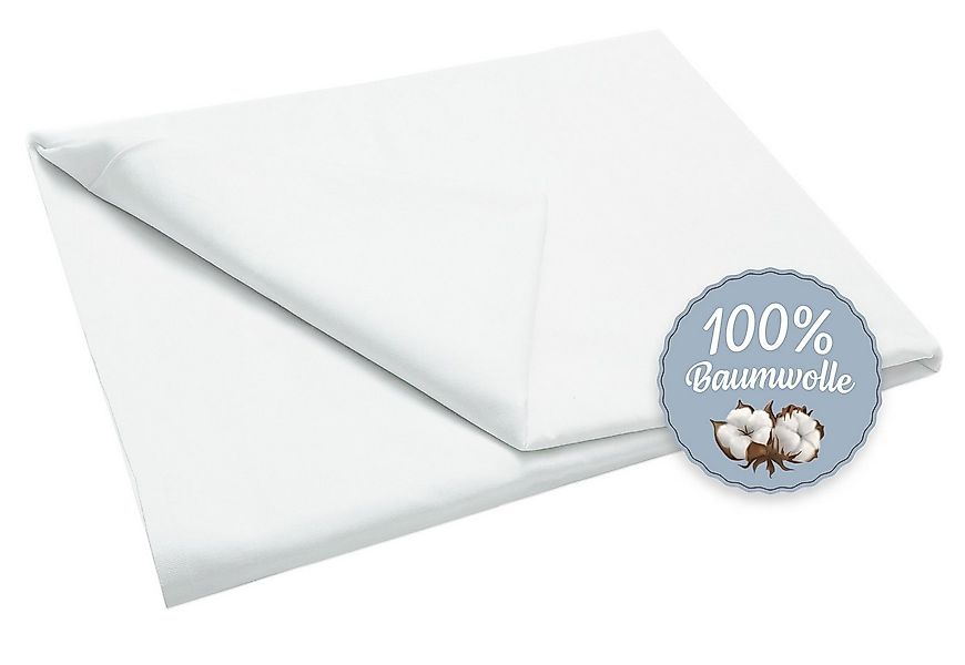 ZOLLNER Betttuch, Baumwolltuch, Gummizug: ohne, (1 Stück), 160 x 285 cm, 10 günstig online kaufen