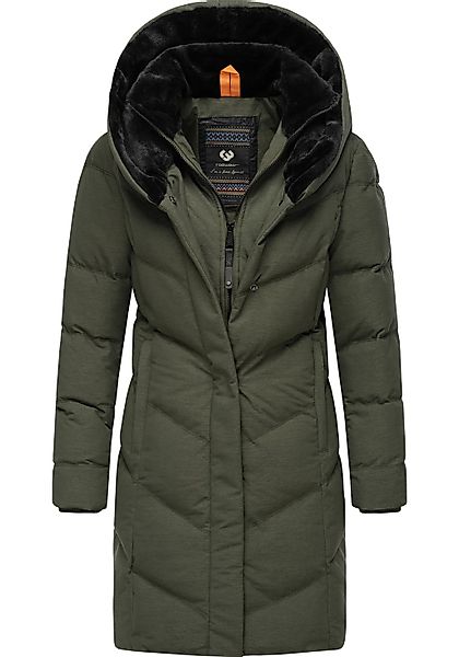 Ragwear Steppmantel "Natalka Cosy" wasserdichter Mantel mit flauschigem Kun günstig online kaufen