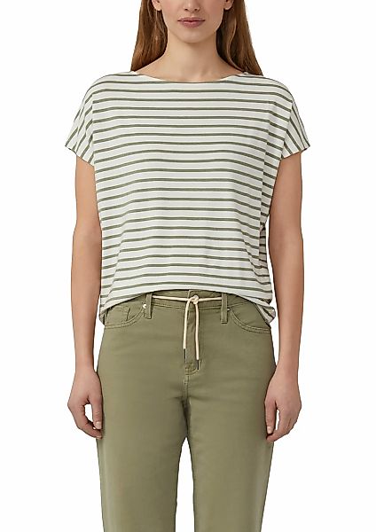 s.Oliver Kurzarmshirt Sommershirt mit grafischem Muster günstig online kaufen