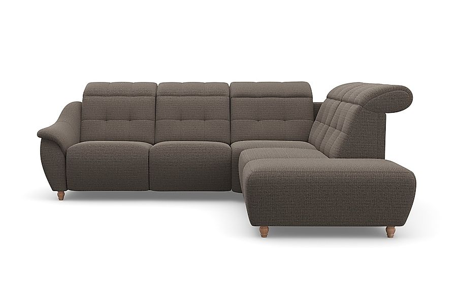 Home affaire Ecksofa »Boston L-Form« Kopfteilverstellung an jeder Sitzfläch günstig online kaufen