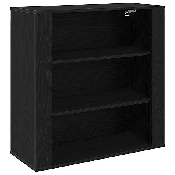 vidaXL Schuhschrank Wandschrank Schwarz Eiche 80x33x80 cm Holzwerkstoff (1- günstig online kaufen