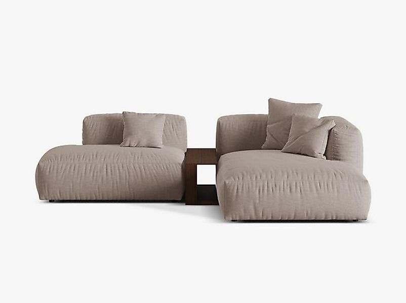 Micadoni Ecksofa Martina, 2-Sitzer mit Couchtisch günstig online kaufen