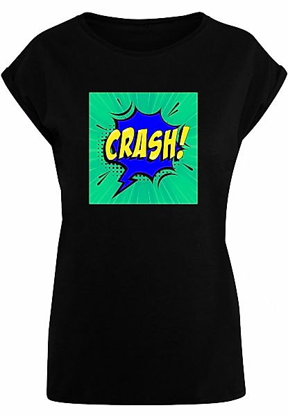 Merchcode T-Shirt "Merchcode Damen Ladies CRASH Comic Extended Shoulder Tee günstig online kaufen