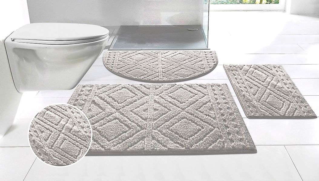my home Badematte Louvres, Badvorleger, Badezimmer günstig online kaufen