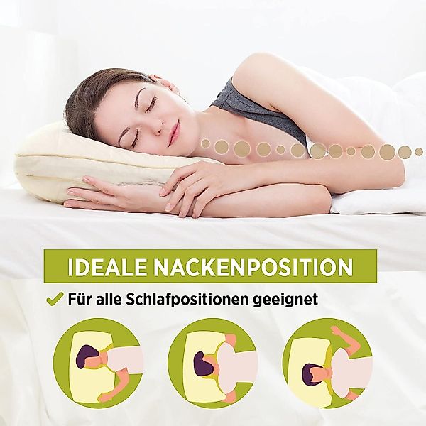 Vitapur Schlafkissen Kopfkissen alle Schlafpositionen Waschbar günstig online kaufen