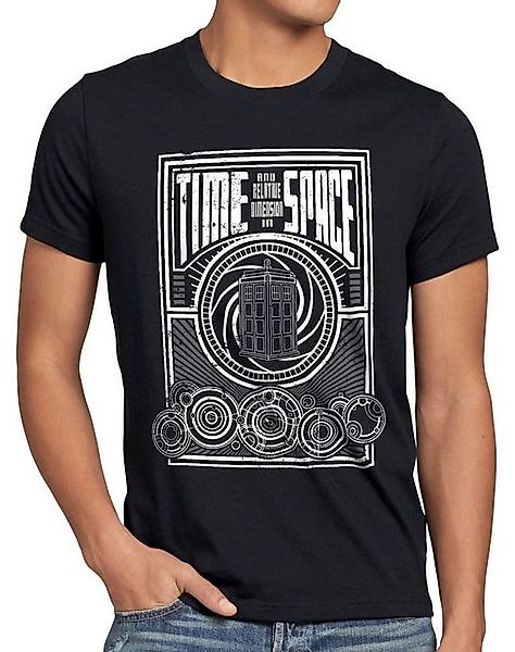 style3 Print-Shirt Herren T-Shirt Time meets Space zeitreise timelord notru günstig online kaufen