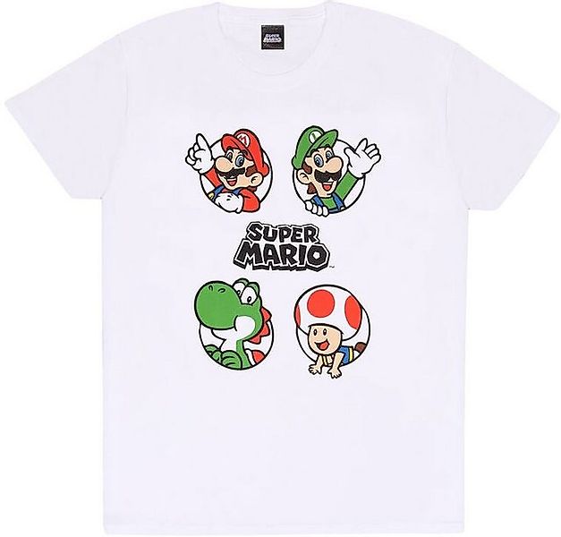 Super Mario T-Shirt Circles T-Shirt günstig online kaufen