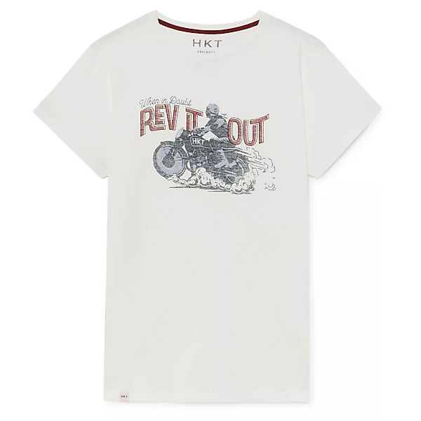 Hackett Rev It Kurzärmeliges T-shirt XS White günstig online kaufen