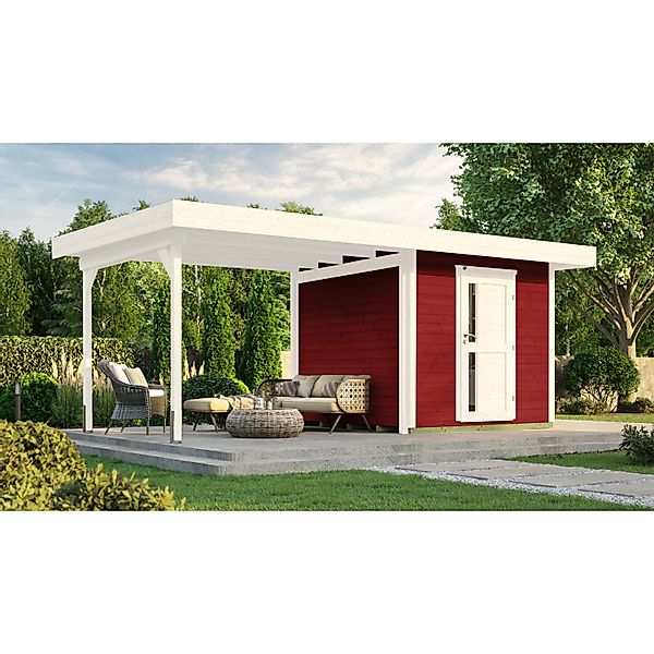 weka Gartenhaus "Designhaus 172 B" mit Anbaudach günstig online kaufen
