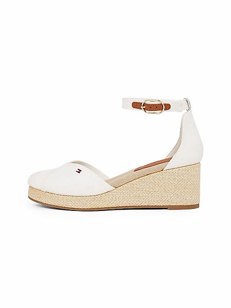 Tommy Hilfiger FLAG CLOSED TOE MID WEDGE ESPAD Keilsandalette, Riemchensand günstig online kaufen
