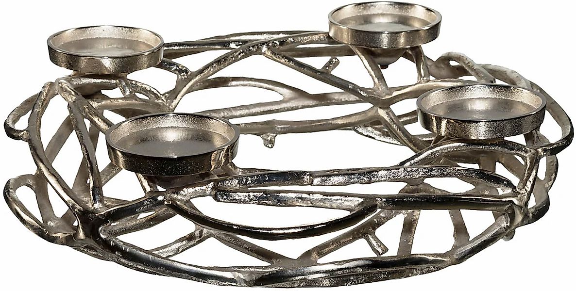 Creativ home Adventsleuchter "Adventskranz für Blockkerzen oder große Teeli günstig online kaufen