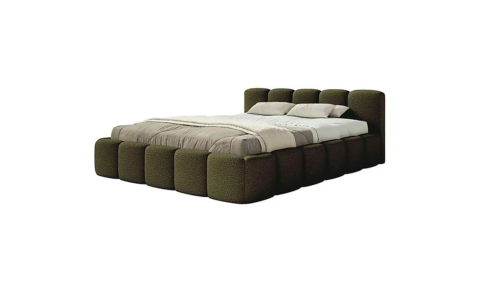 Selsey Polsterbett mit Bettkasten Cloudy Low ¦ grün ¦ Maße (cm): B: 160 H: günstig online kaufen