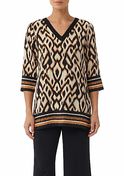 Comma Klassische Bluse, mit All-Over Print günstig online kaufen