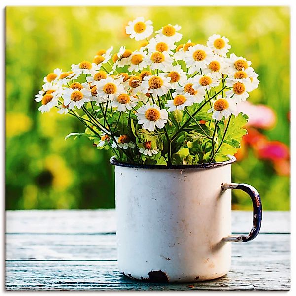 Artland Wandbild "Frühlingsgarten mit Gänseblümchen", Blumen, (1 St.), als günstig online kaufen