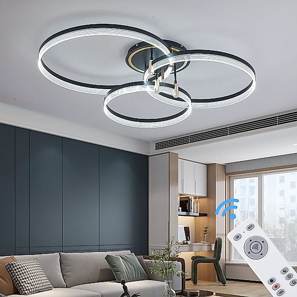 Eurotondisplay LED Deckenleuchte LED Deckenleuchte Fernbedienung/Handy-App günstig online kaufen