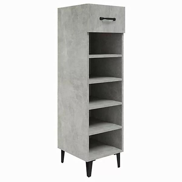 furnicato Schuhschrank Betongrau 30x35x105 cm Holzwerkstoff (1-St) günstig online kaufen