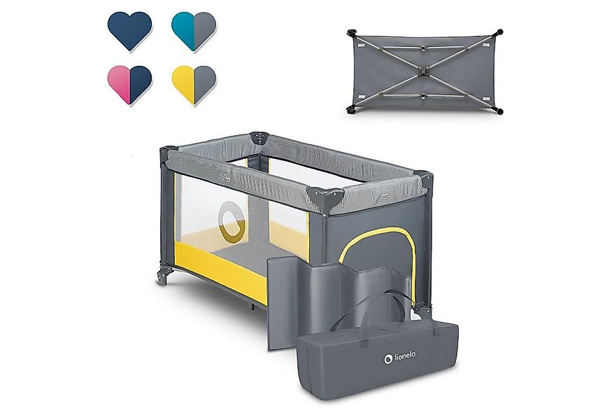 lionelo Baby-Reisebett Stefi, 120x60 cm Tragetasche  Klappbaren  Seiteneing günstig online kaufen