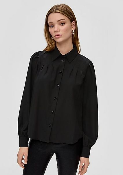 QS Langarmbluse Bluse mit Raffung günstig online kaufen